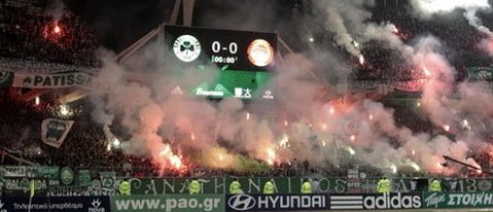 Derby-ul Panathinaikos Atena - Olympiakos, suspendat din cauza violentelor